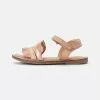 Friboo Leather Strappy Sandals - Sandalen - Rose Gold/Coloured -Friboo Winkel 126e30a9438449fda1265e0731f36624