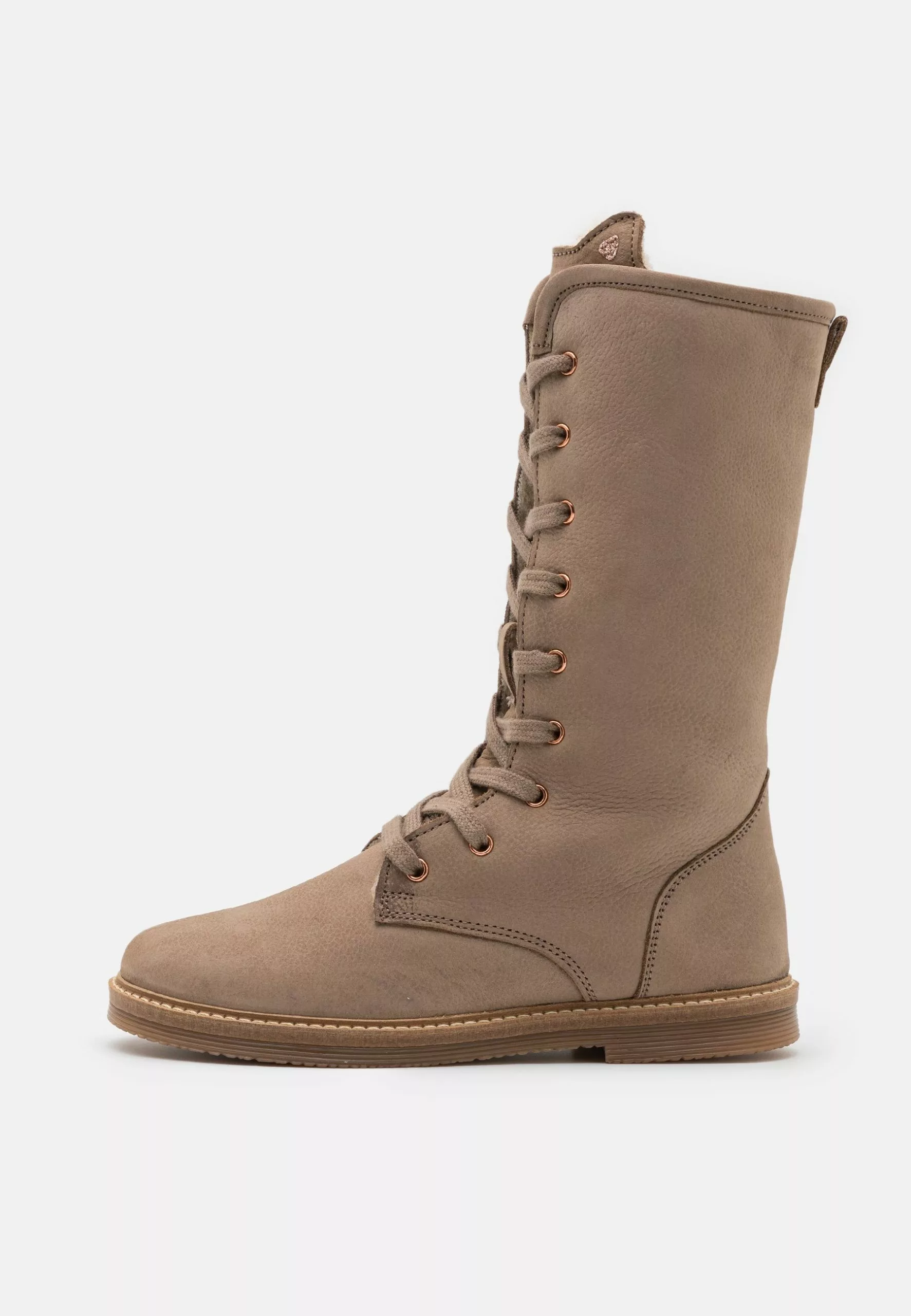 Friboo Leather - Veterlaarzen - Taupe 3 Friboo Leather - Veterlaarzen - Taupe