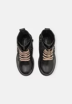 Friboo Leather - Veterboots - Black -Friboo Winkel 6d791e1f2bf248848116b8ac1d7f7146