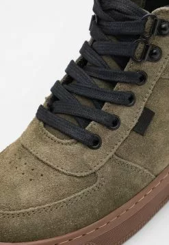 Friboo Leather - Veterboots - Khaki -Friboo Winkel 73eecdfa61fa41fdacdbb49c6547e32d