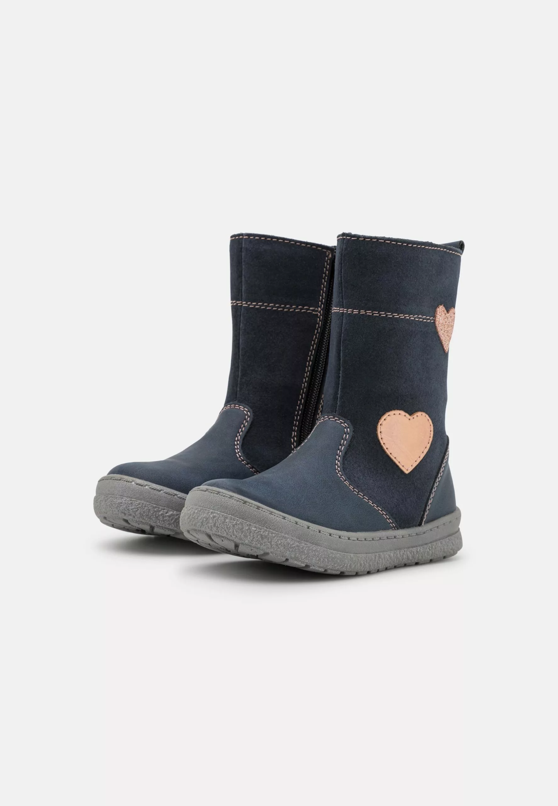 Friboo Korte Laarzen - Dark Blue 4 Friboo Korte Laarzen - Dark Blue - Afbeelding 2