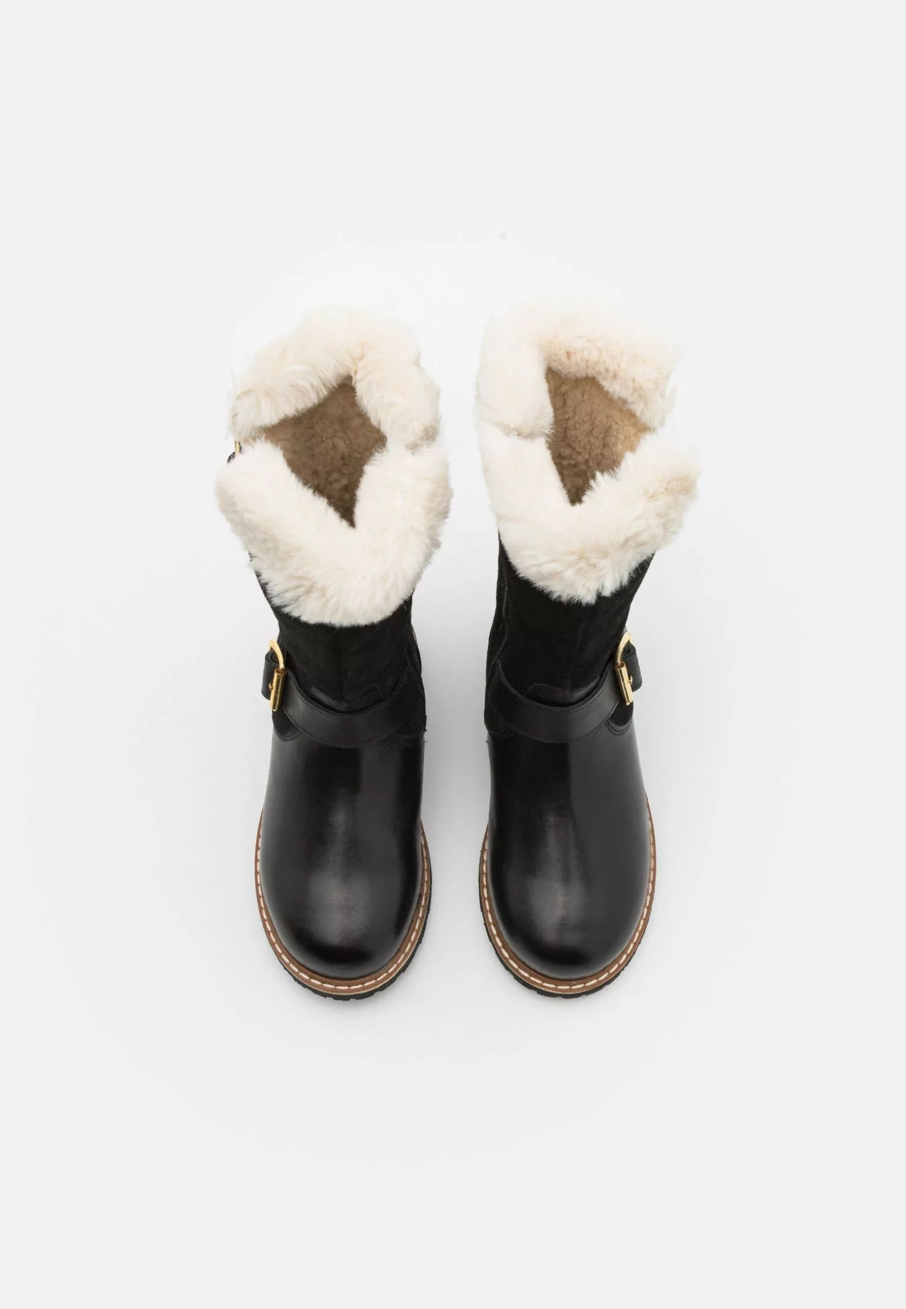 Friboo Leather - Snowboots- Black 6 Friboo Leather - Snowboots- Black - Afbeelding 4
