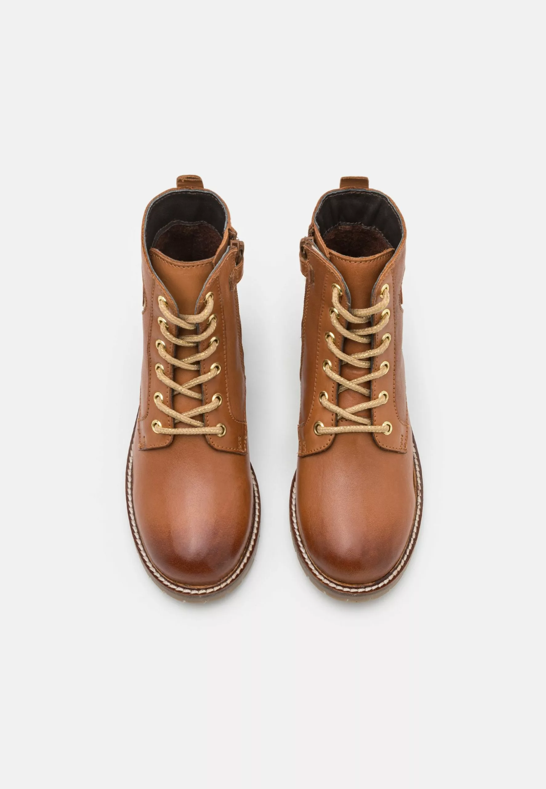 Friboo Leather - Veterboots - Cognac 6 Friboo Leather - Veterboots - Cognac - Afbeelding 4