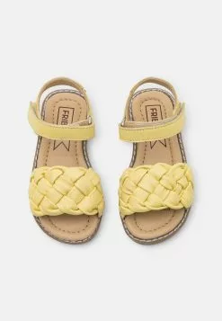 Friboo Leather - Sandalen - Light Yellow -Friboo Winkel dba7199514bc497dabcab784db3dbd6a