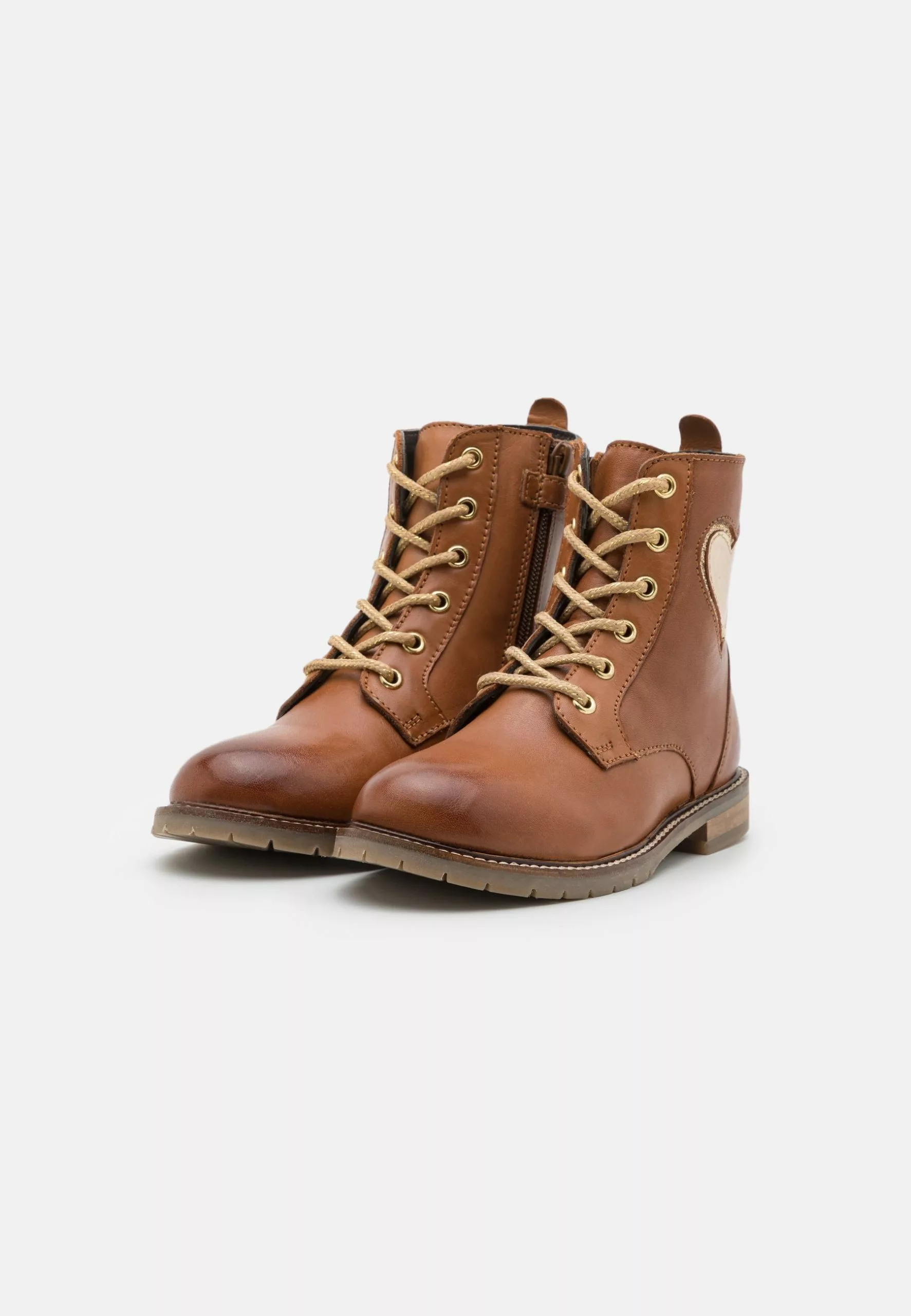 Friboo Leather - Veterboots - Cognac 4 Friboo Leather - Veterboots - Cognac - Afbeelding 2