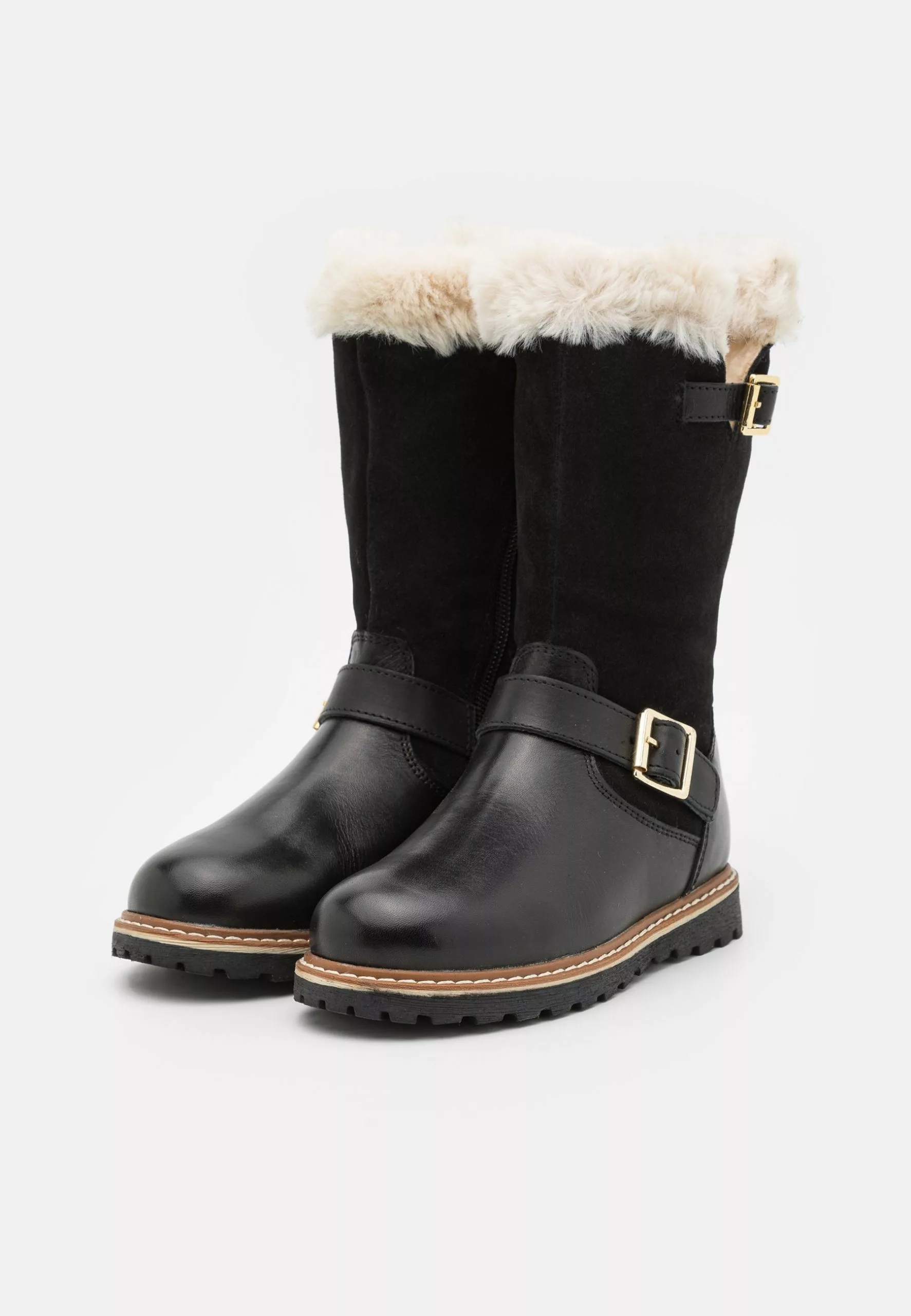 Friboo Leather - Snowboots- Black 4 Friboo Leather - Snowboots- Black - Afbeelding 2