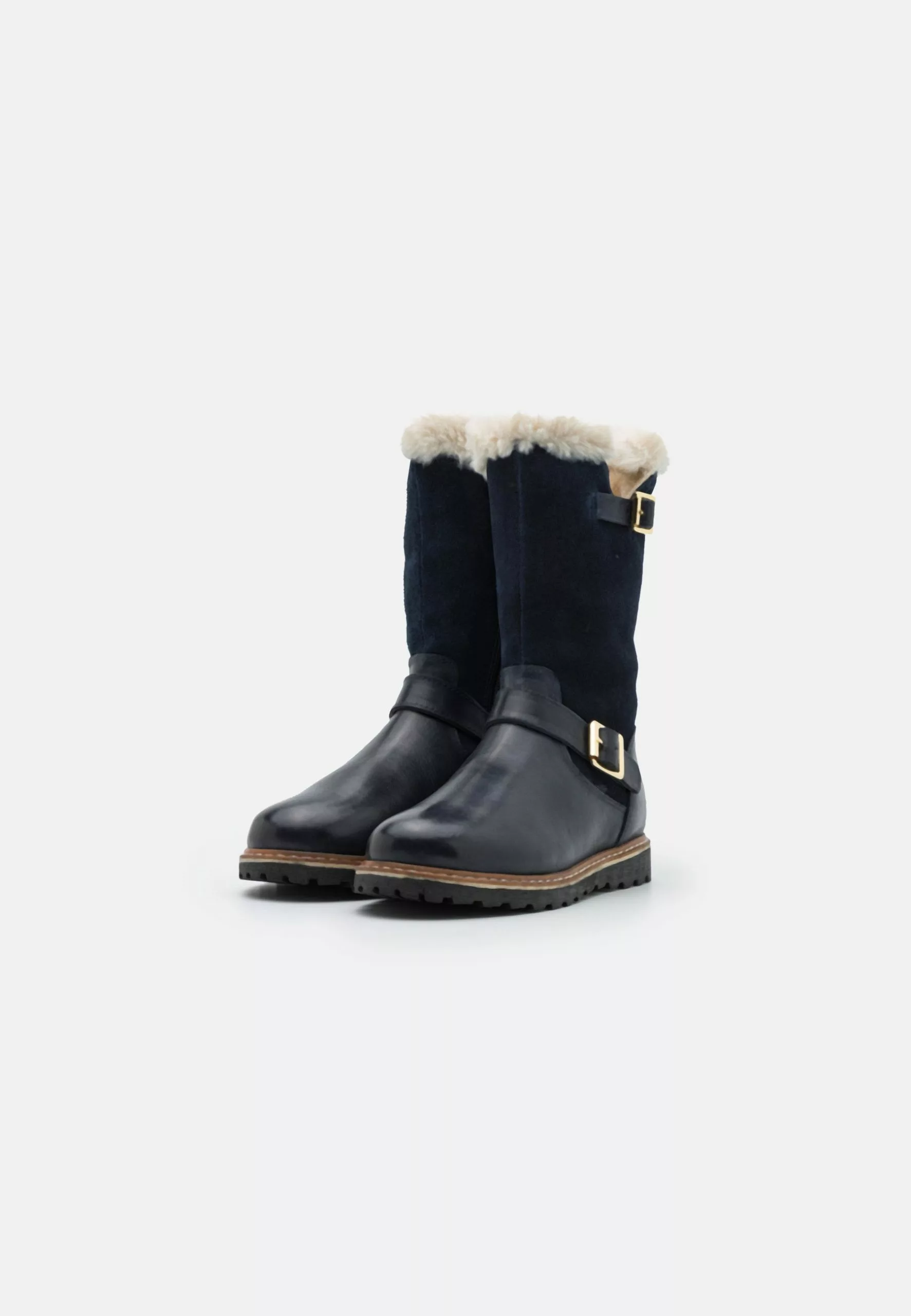 Friboo Leather - Snowboots- Dark Blue 4 Friboo Leather - Snowboots- Dark Blue - Afbeelding 2
